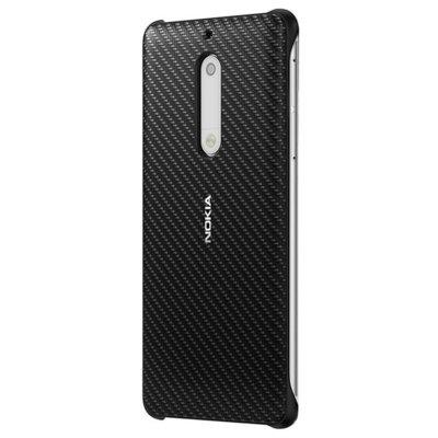 Etui NOKIA Carbon Fibre Design Case CC-803 do Nokia 5 Czarny
