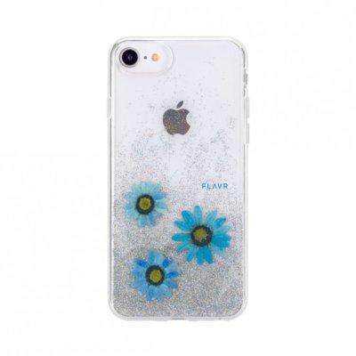 Etui FLAVR iPlate Real Flower Julia do Apple iPhone 6/6s/7/8 Niebieski (31458)