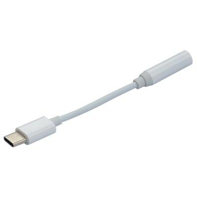 Adapter USB-C - minijack 3.5mm WG Biały
