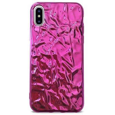 Etui PURO Glam Metal Flex Cover do Apple iPhone XS/X Różowy IPCXMETALF1PNK