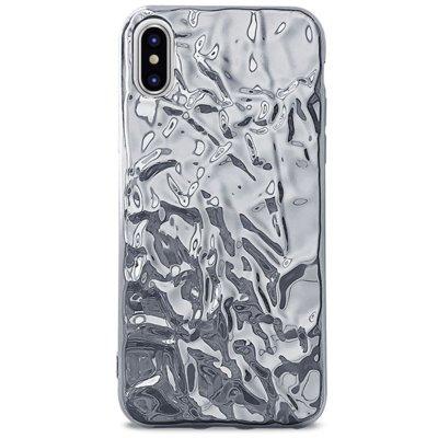 Etui PURO Glam Metal Flex Cover Apple iPhone Xs / X srebrny