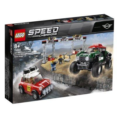 Klocki LEGO Speed Champions 1967 Mini Cooper S Rally oraz 2018 MINI John Cooper Works Buggy (75894)