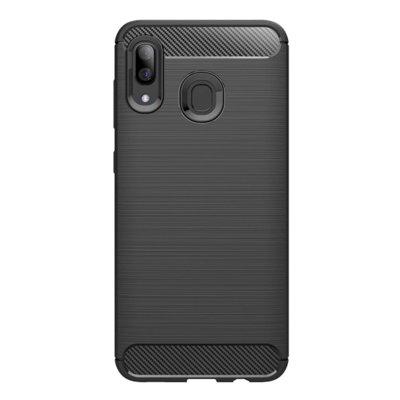 Etui na smartfon WG Carbon do Samsung Galaxy A40 (2019) Czarny
