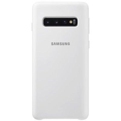 Etui SAMSUNG Silicone Cover do Samsung Galaxy S10 Biały EF-PG973TWEGWW