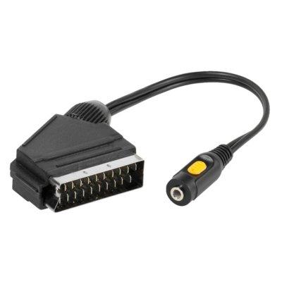 Kabel SCART - minijack 3.5mm VIVANCO 0.15m Czarny 47155