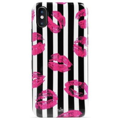 Etui PURO Glam Miami Stripes do Apple iPhone XS/X Kiss IPCXCMIAMIS1BLK