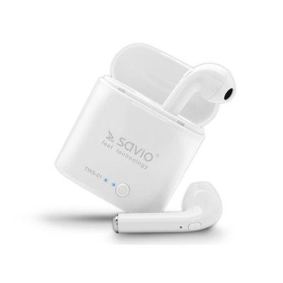 Słuchawki bezprzewodowe SAVIO TWS-01 Biały