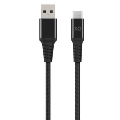 Kabel XQISIT Extra Strong Braided USB C - USB A 2m
