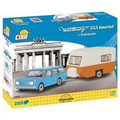Klocki COBI Cars Wartburg 353 Tourist + Caravan 24592