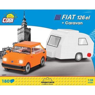 Klocki COBI Cars Fiat 126 el + Caravan 24591