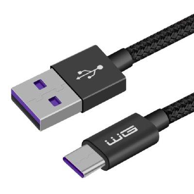 Kabel USB-C WG 1m 5A Czarny 7956