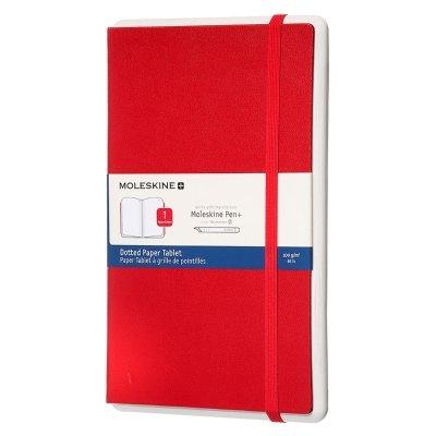 Notes MOLESKINE Paper Tablet P+ w kropki twarda oprawa L Czerwony