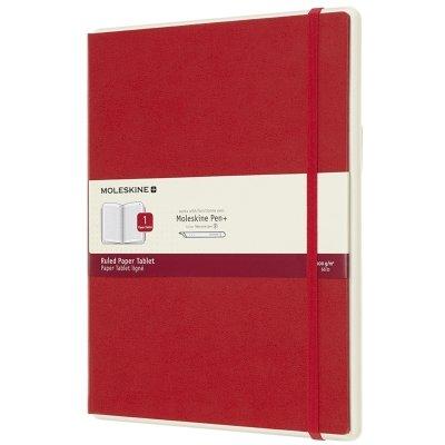 Notes MOLESKINE Paper Tablet w linie twarda oprawa XL Czerwony