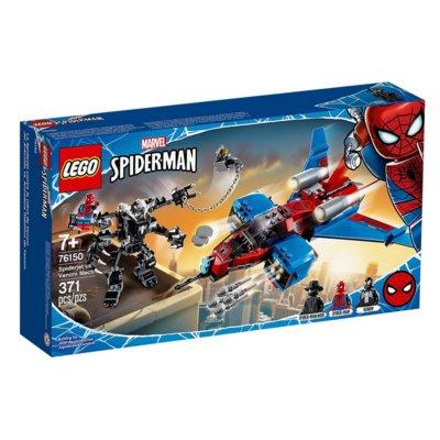 Klocki LEGO Marvel Spider-Man 76150 Pajęczy odrzutowiec kontra mech Venoma