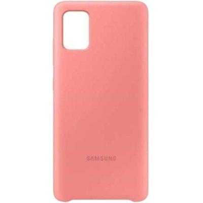 Etui SAMSUNG Silicone Cover do Galaxy A71 Różowy EF-PA715TPEGEU