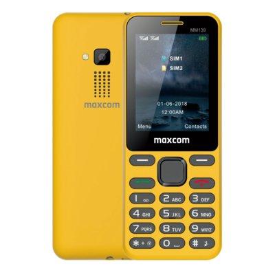 Telefon komórkowy MAXCOM Classic MM139 Żółty