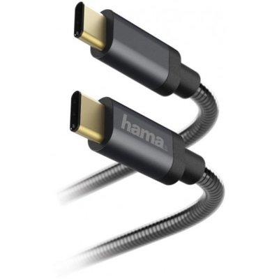 Kabel ładujący HAMA Metal USB-C - USB-C 1,5 m Antracyt