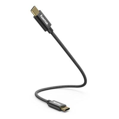 Kabel USB-C HAMA 0.2m Czarny 183333