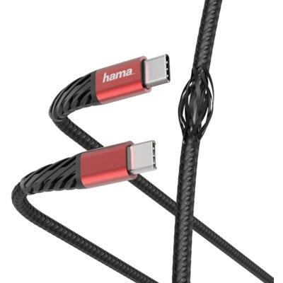 Kabel ładujący HAMA Extreme USB-C - USB-C 1,5 m Czarny
