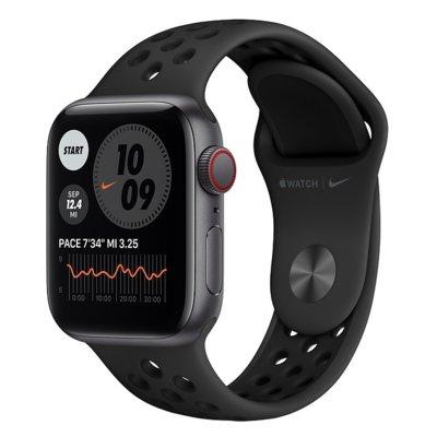 SmartWatch APPLE Watch SE Nike GPS+Cellular Koperta 40 mm z aluminium w kolorze gwiezdnej szarości z paskiem sportowym Nike w kolorze antracytu/czarnym MG013WB/A