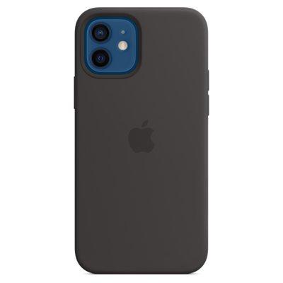 Silikonowe etui APPLE z MagSafe do iPhone’a 12/12 Pro Czarny MHL73ZM/A