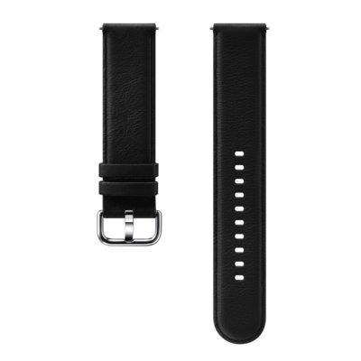 Pasek do smartwatcha SAMSUNG Leather dla Galaxy Watch Active/Active2 20mm Czarny ET-SLR82MBEGWW