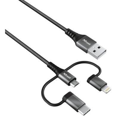 Kabel USB TRUST Keyla Extra-Strong 3-In-1 USB Cable 1m