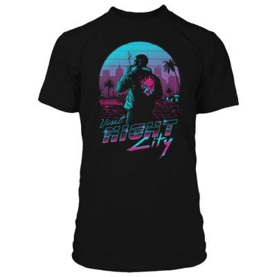 Koszulka GOOD LOOT Cyberpunk 2077 Destination Night City Premium - rozmiar XL