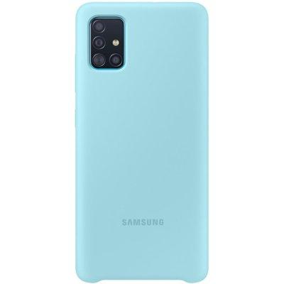 Produkt z outletu: Etui SAMSUNG Silicone Cover do Galaxy A51 Niebieski EF-PA515TLEGEU