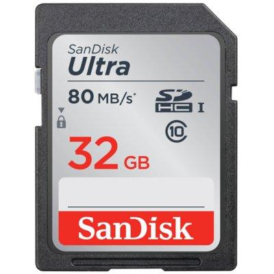 Produkt z outletu: Karta pamięci SANDISK SDHC Ultra 32GB 80MB/s Class 10