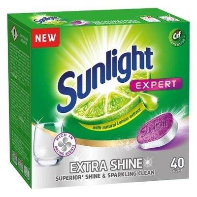 Produkt z outletu: Tabletki do zmywarki SUNLIGHT Expert Extra Shine 40 szt.