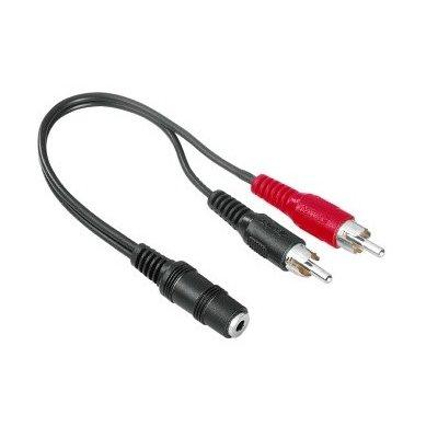 Produkt z outletu: Kabel HAMA Kabel 2x CINCH WT - Jack 3.5 mm stereo GN