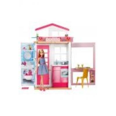 Barbie domek + lalka dvv48 mattel