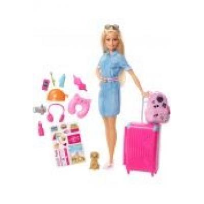 Barbie. lalka barbie w podróży