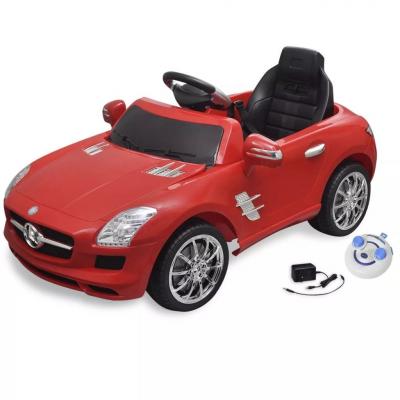Emaga samochód elektryczny dla dzieci czerwony mercedes benz sls 6v + pilot