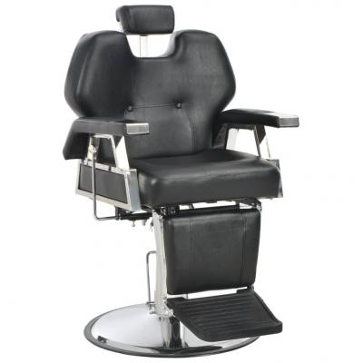 Emaga vidaxl fotel barberski, czarny, 72x68x98 cm, sztuczna skóra
