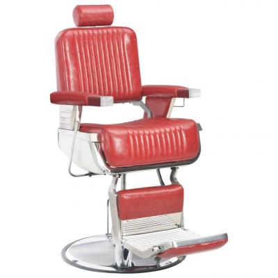 Emaga vidaxl fotel barberski, czerwony, 68x69x116 cm, sztuczna skóra