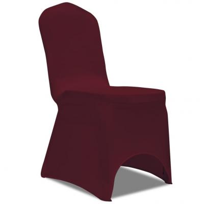 Emaga naciągany pokrowiec na krzesło - bordo - 50 szt.