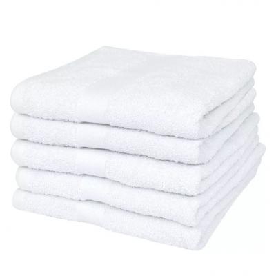Emaga vidaxl ręczniki kąpielowe, 25 szt, bawełna 400 g/m², 100x150 cm, białe