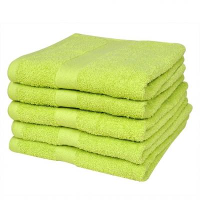Emaga vidaxl ręczniki, 5 szt., bawełna, 500 g/m², 100x150 cm, zielone