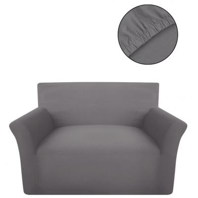 Emaga vidaxl elastyczny pokrowiec na sofę, bawełniany, szary