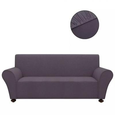 Emaga vidaxl elastyczny pokrowiec na sofę, z dżerseju, szary