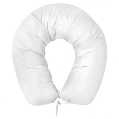 Emaga vidaxl poduszka dla ciężarnej 40x170 cm, biała