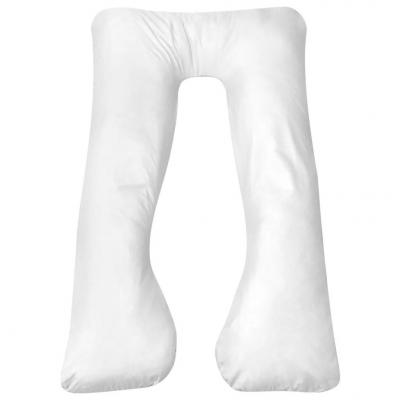 Emaga vidaxl poduszka dla ciężarnej 90x145 cm biała