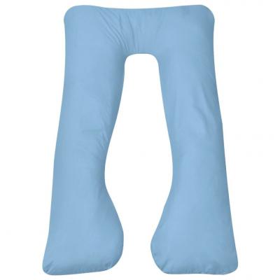 Emaga vidaxl poduszka dla ciężarnej 90x145 cm, jasnoniebieska