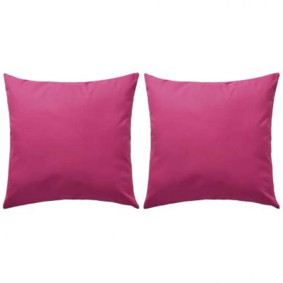 Emaga vidaxl poduszki na zewnątrz, 2 sztuki, 45x45 cm, różowe