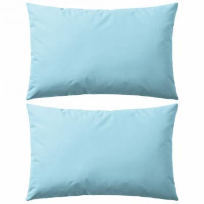 Emaga vidaxl poduszki na zewnątrz, 2 sztuki, 60x40 cm, kolor błękitny
