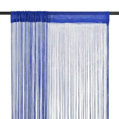 Emaga vidaxl zasłony sznurkowe, 2 sztuki, 100 x 250 cm, niebieskie