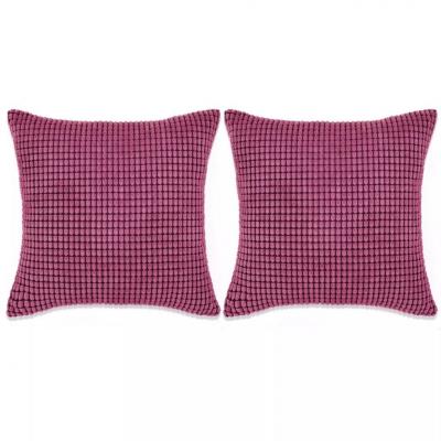 Emaga vidaxl zestaw 2 poduszek, welur, 45x45 cm, różowy