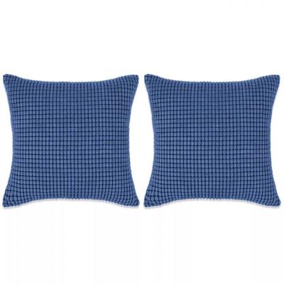Emaga vidaxl 2-częściowy zestaw poduszek, welur, 60x60 cm, niebieskie